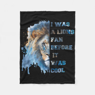 Ik was een Lions-fan voordat het cool was Vintage Fleece Deken