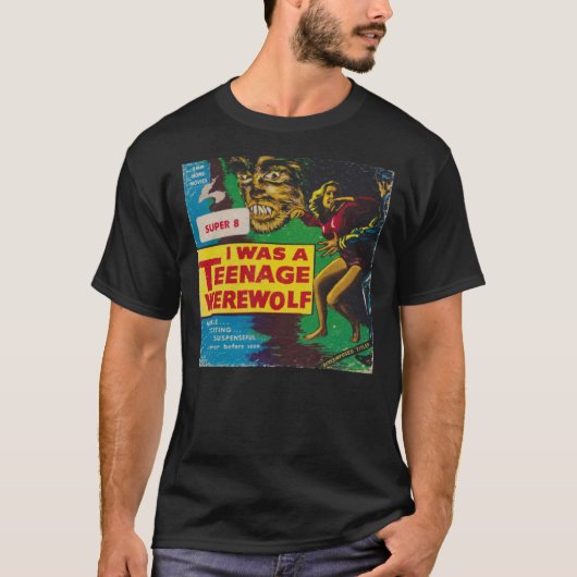 IK WAS EEN TEENAGE WEREWOLF Super 8 Classic T-Shir T-shirt (Voorkant)