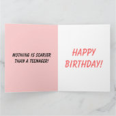 Ik was een tienermeisje! kaart (Binnen)