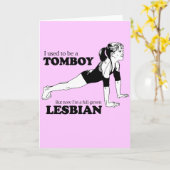 IK WAS EEN TOMBOY KAART (Gele Bloem)