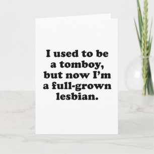 Ik was een tomboy kaart