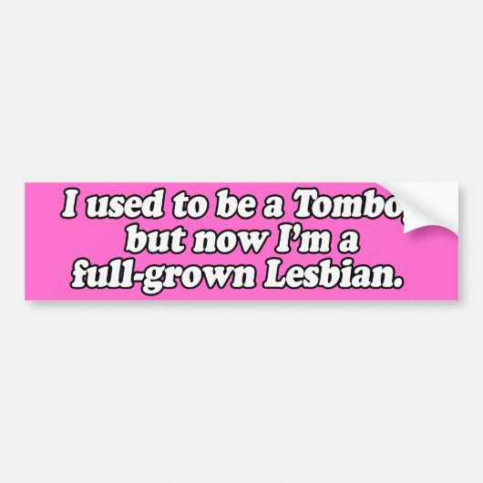 IK WAS EEN WILDKIND --.png Bumpersticker (Voorkant)