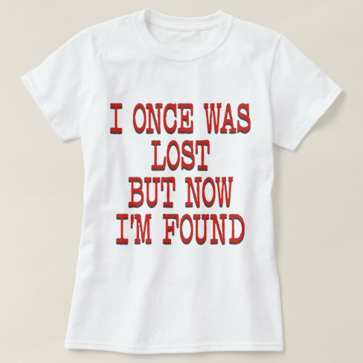 IK WAS EENMAAL VERLOREN T-SHIRT (Design voorkant)