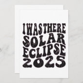 Ik was er bij de Zonsverduistering 2025 Kaart (Voorkant / Achterkant)