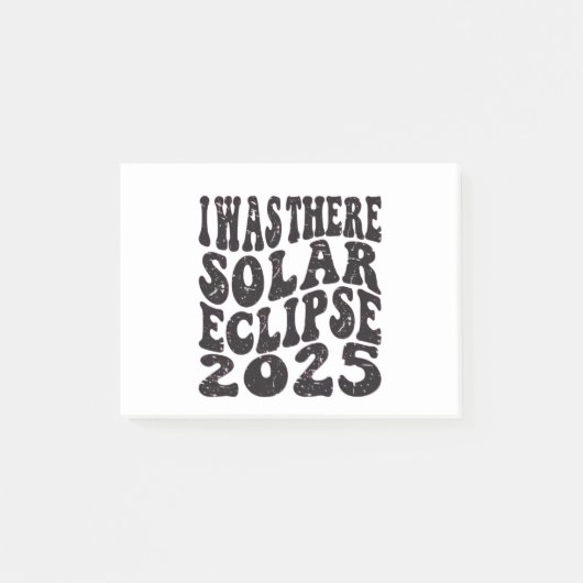 Ik was er bij de Zonsverduistering 2025 Post-it® Notes (Voorkant)