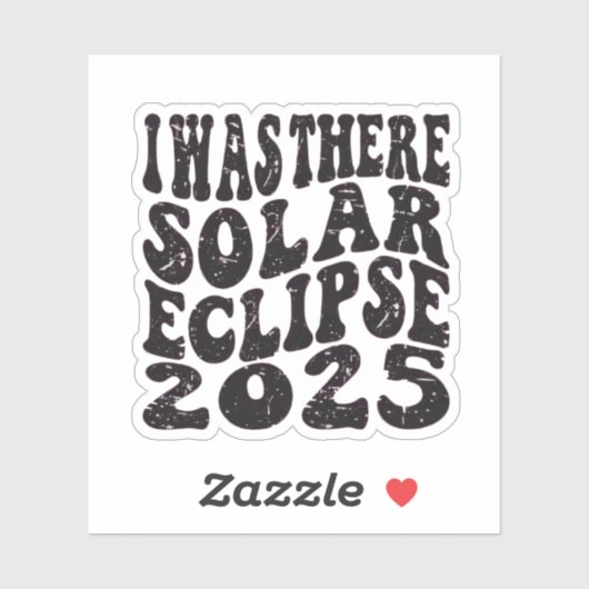 Ik was er bij de Zonsverduistering 2025 Sticker (Vel)