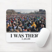 IK WAS ER: Crowd bij de opening van Obama Muismat (Met muis)