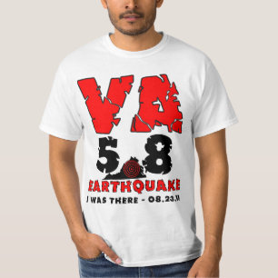 Ik was er, de aardbeving van 5.8 Virginia T-shirt