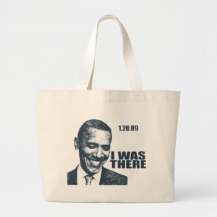 IK WAS ER, President Obama Inauguratie Grote Tote Bag