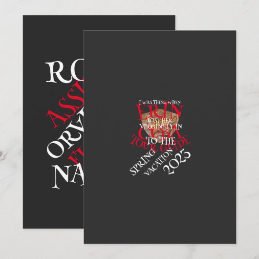 IK WAS ER TOEN ERIN HAAR MAAGDELIJKHEID VERLOOR KAART (Voorkant / Achterkant)