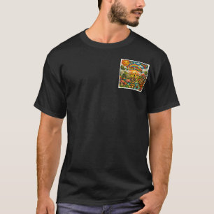 Ik Was Er Trippy Hippie Reggae Psychedelisch T-shirt