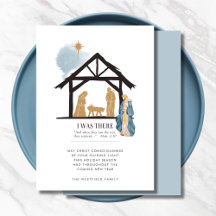 Ik was er Wiseman Bijbel citaat Kerststal scène