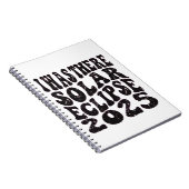 Ik was er Zonsverduistering 2025 Gedeeltelijke Ver Notitieboek (Rechterzijde)