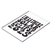 Ik was er Zonsverduistering 2025 Gedeeltelijke Ver Notitieboek (Linkerzijde)