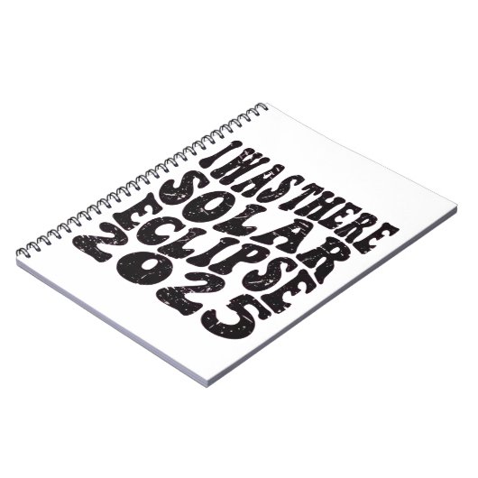 Ik was er Zonsverduistering 2025 Gedeeltelijke Ver Notitieboek (Linkerzijde)