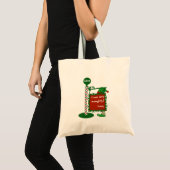 "Ik was erg stout" of "goed" kerstman Bud. Tote Bag (Voorkant (product))