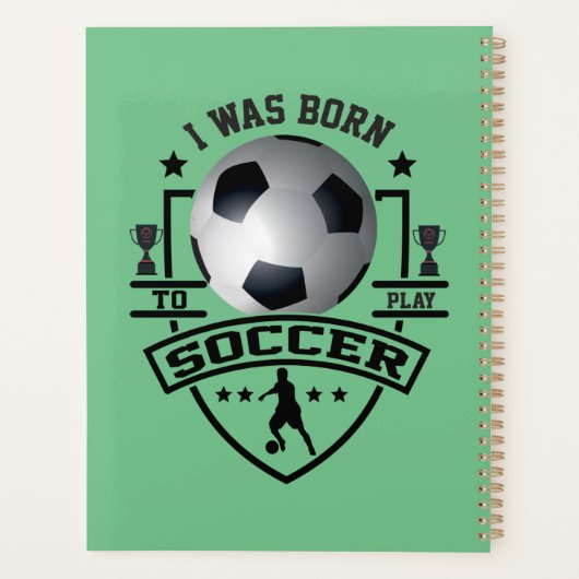 Ik was geboren om voetbal te spelen planner (Achterkant)