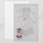 Ik was gek voor Gothische verhalen. Briefpapier (Voorkant / Achterkant)