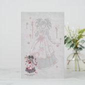 Ik was gek voor Gothische verhalen. Briefpapier (Staand voorkant)