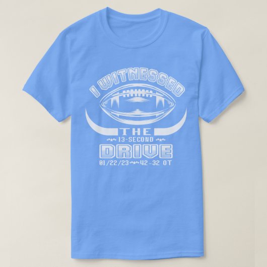 Ik was getuige van een 13seconde rit geloof 13 sec t-shirt (Design voorkant)