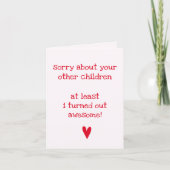 Ik was geweldige. - Funny Quote Vaderdag Kaart (Voorkant)