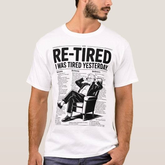 Ik Was Gisteren Moe T-shirt (Voorkant)