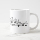 Ik was het - ik liet de honden grappig uit grote koffiekop (Rechts)