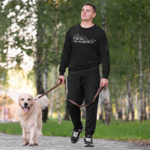 Ik was het - ik liet de honden grappig uit trui