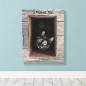 Ik was het niet! canvaskunst canvas afdruk (Insitu (Houten vloer))