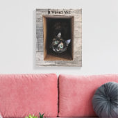 Ik was het niet! canvaskunst canvas afdruk (Insitu (Woonkamer))