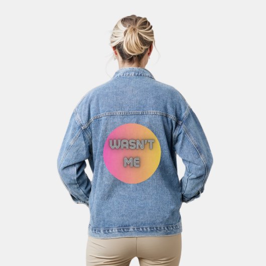Ik was het niet denim jacket (Model)