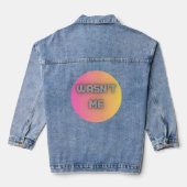 Ik was het niet denim jacket (Achterkant)