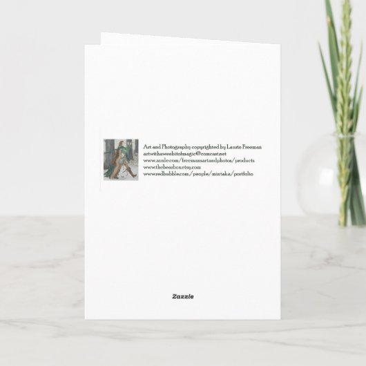 "Ik was het niet!" Feestdagen Kaart (Achterkant)