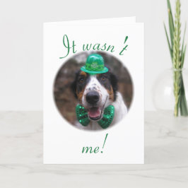 "Ik was het niet!" Feestdagen Kaart