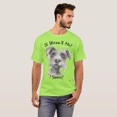 Ik was het niet! Grappig Hond T-shirt - Ik zweer h (Voorkant volledig)