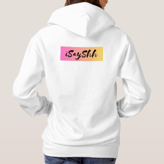 Ik was het niet hoodie (Achterkant)