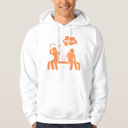 Ik was het niet, ik geef geen scheet hoodie (Voorkant)