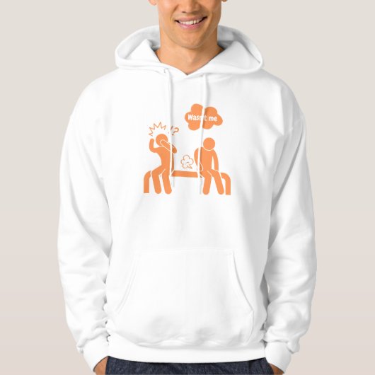 Ik was het niet, ik geef geen scheet hoodie (Voorkant)