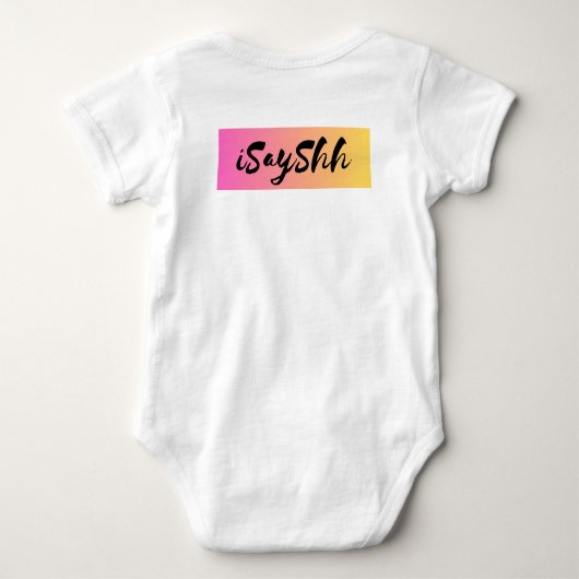 Ik was het niet, ik geef geen scheet romper (Achterkant)