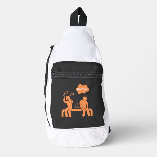 Ik was het niet, ik geef geen scheet sling bag (Voorkant)