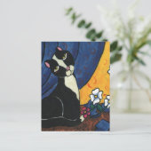 Ik was het niet - Tuxedo Cat Briefkaart (Staand voorkant)
