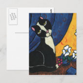 Ik was het niet - Tuxedo Cat Briefkaart (Voorkant / Achterkant)