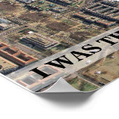 IK WAS HIER: Luchtvaardig uitzicht van de opening  Poster (Hoek)