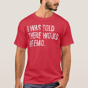 Ik was hier Zou Emo-muziekjongen grappig zijn T-shirt