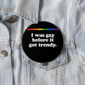 Ik was homo voor blank ronde button 4,0 cm (In situ)