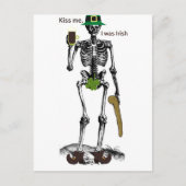 IK WAS IRISH SKELETON PRINT BRIEFKAART (Voorkant)