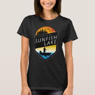 Ik was liever aan het vissen op Sunfish Lake Wisco T-shirt