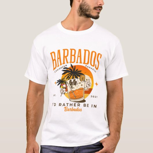 Ik was liever in Barbados T-shirt (Voorkant)
