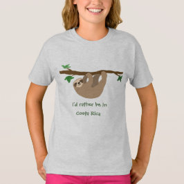 Ik was liever in Costa Rica, gepersonaliseerd T-shirt