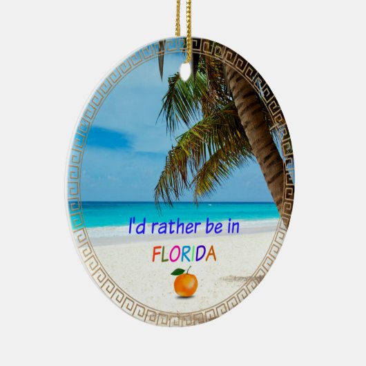 Ik was liever in Florida, Keramisch Ornament (Rechts)
